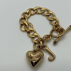 Juicy Couture Gold Chain Charm Bracelet
